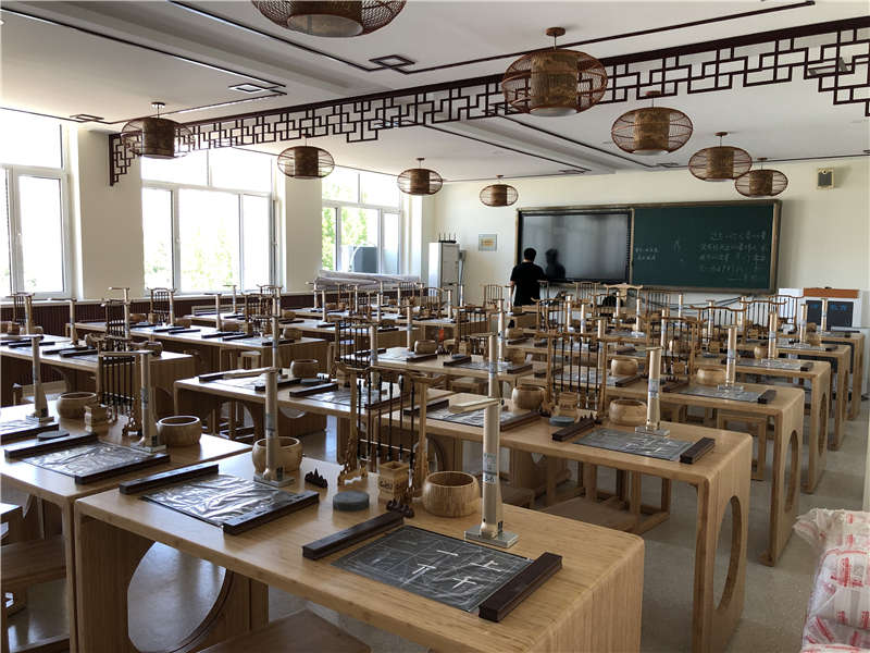 Tianjin Xiaozhan No.1 Middle School Calligraphy Classroom